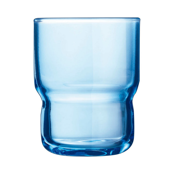 Ochelari Arcoroc Log Bruhs Albastru Sticlă 6 Piese 160 ml