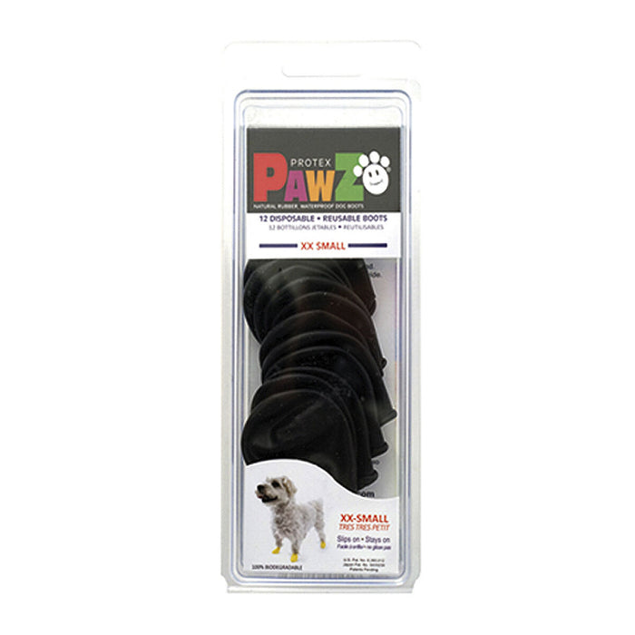 Cizme Pawz Câine 12 Unități Negru Mărimea XXS