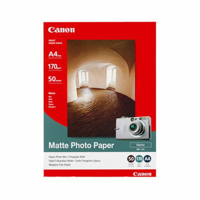 Hârtie foto mată Canon MP-101 A4 (50 Unități)