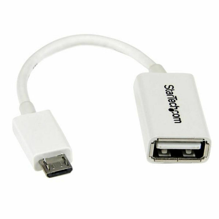 Cablu Micro USB la USB Startech UUSBOTGW Alb