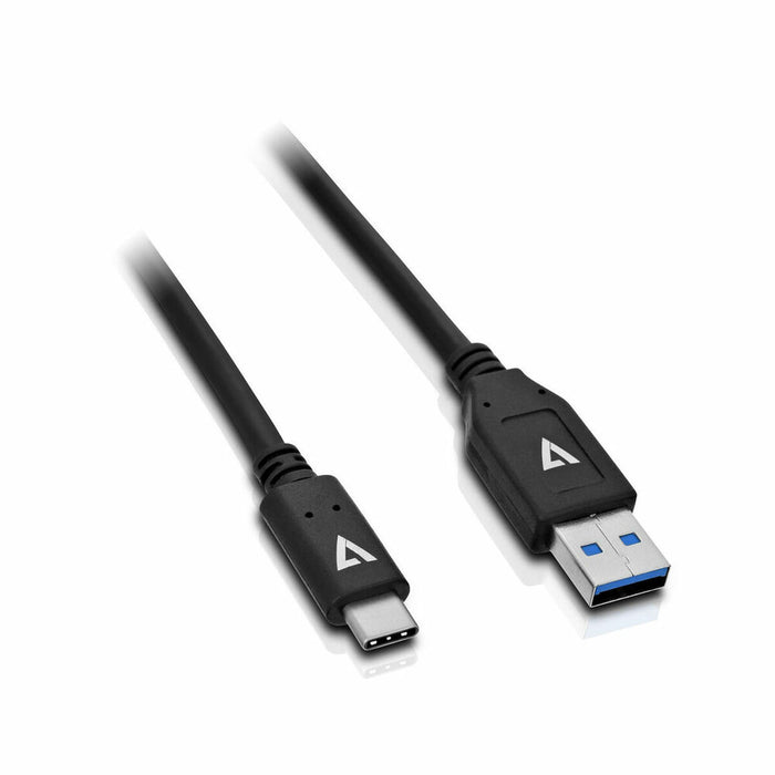 Cablu USB A la USB C V7 V7U3.1AC-1M-BLK-1E Negru