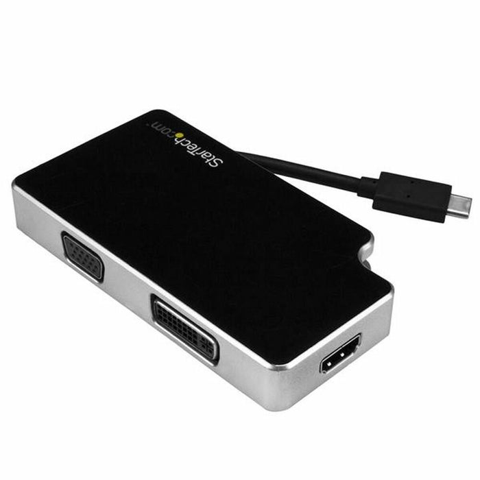 Adaptor USB C la VGA/HDMI/DVI Startech CDPVGDVHDB Argintiu