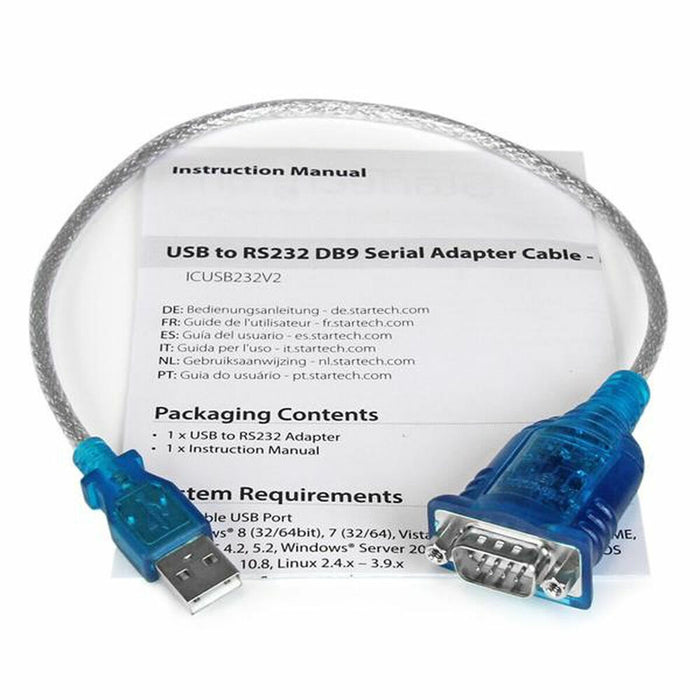Adaptor USB la RS232 Startech ICUSB232V2 Gri