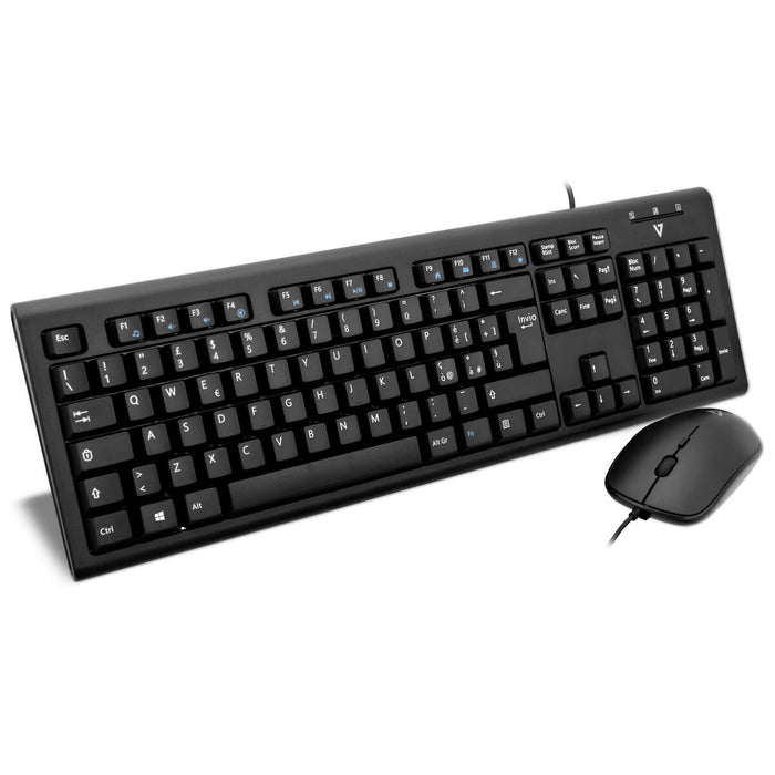 Tastatură și Mouse V7 CKU200IT Qwerty Italian