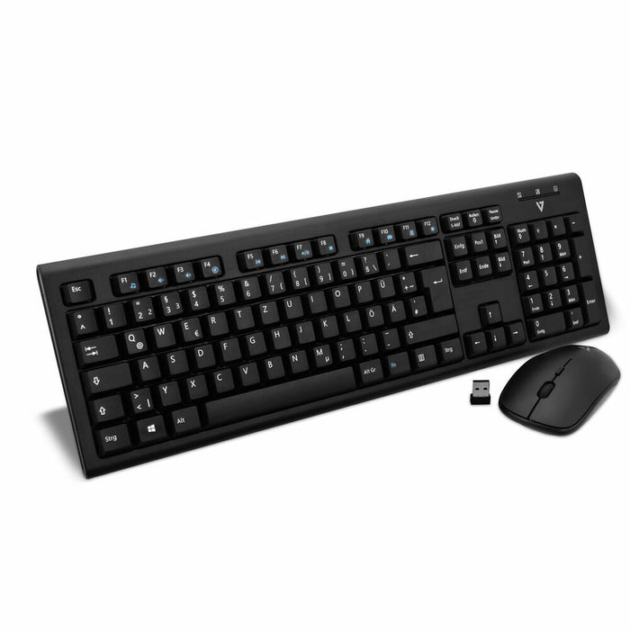 Tastatură și Mouse V7 CKW200DE QWERTZ Germană