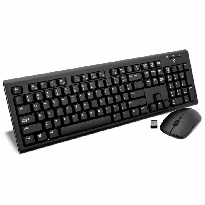 Tastatură și Mouse V7 CKW200US-E QWERTY Engleză EEUU