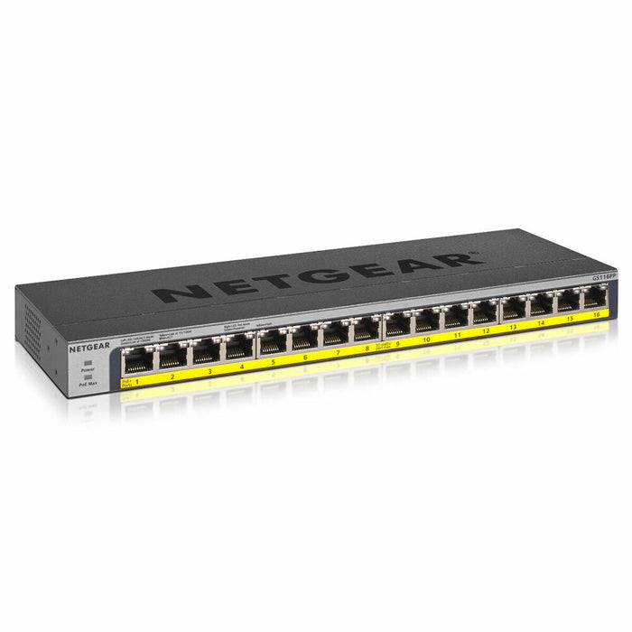 Switch Netgear GS116PP-100EUS 32 Gbps Negru