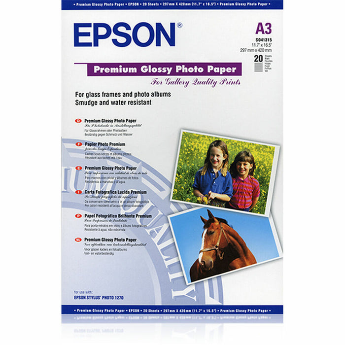 Hârtie Fotografică Lucioasă Epson Premium Glossy A3