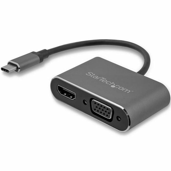 Adaptor USB C la VGA/HDMI Startech CDP2HDVGA Negru