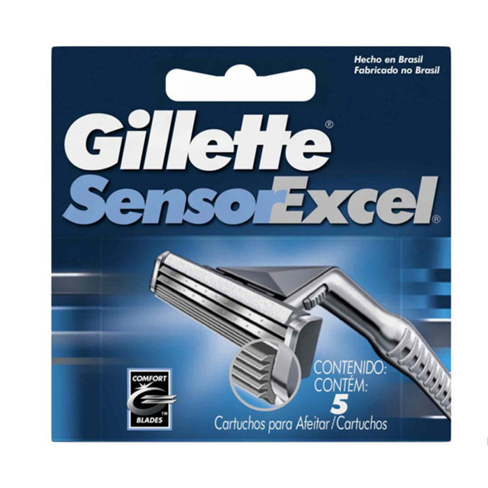 Rezerve pentru Aparatul de Ras Sensor Excel Gillette Gillette Sensor for men refills 10 pack (5 uds)