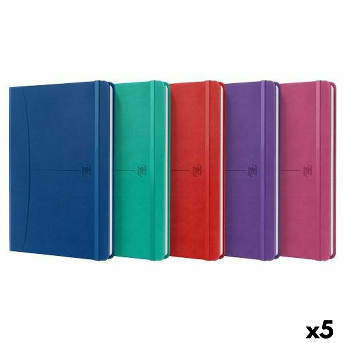 Notebook Oxford Signature Multicolor A5 80 Frunze (5 Unități)