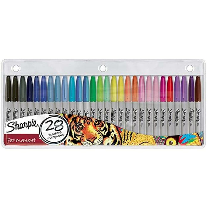 Set de Carioci Sharpie 2061129 Permanent Multicolor 28 Piese