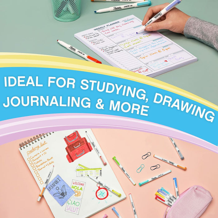 Set de Carioci Sharpie S-Note Duo Double 16 Piese