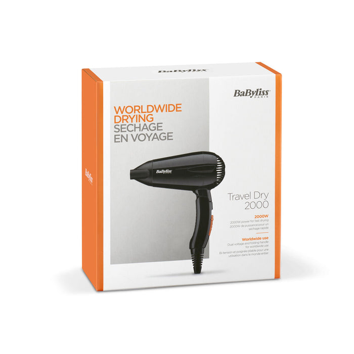 Uscător de Păr 5344E Babyliss Travel Dry 2000 1 Piese