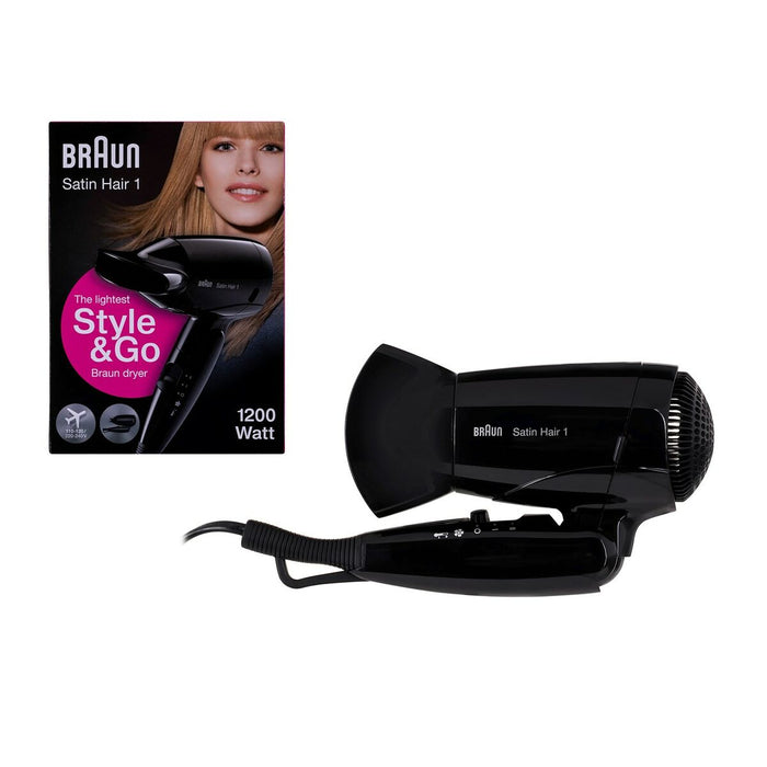 Uscător de Păr Braun BRHD130E Negru 1200 W 1 Piese (1 Unități)