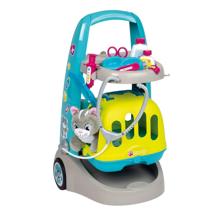 Trusă medicală de jucărie cu accesorii Smoby VETERINARY TROLLEY