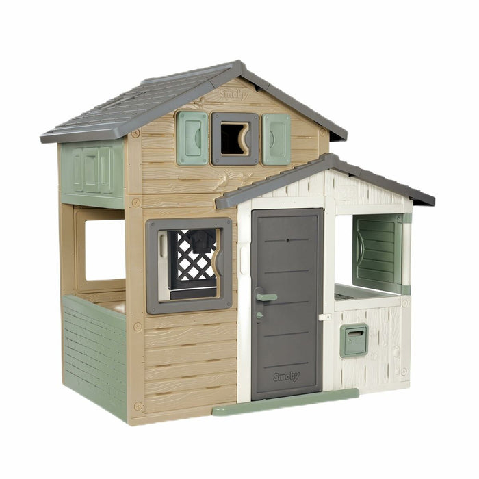 Casă pentru Copii de Joacă Smoby GREEN EVO FRIENDS HOUSE 175,4 x 114,3 x 162 cm