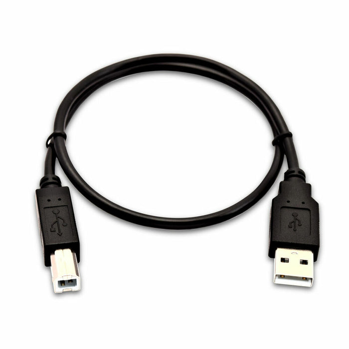 Cablu USB A la USB B V7 V7USB2AB-50C-1E Negru