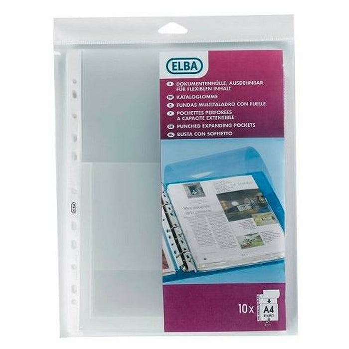 Huse/Capace Elba Foale 100 Piese Pack Transparent A4 (10 Piese)