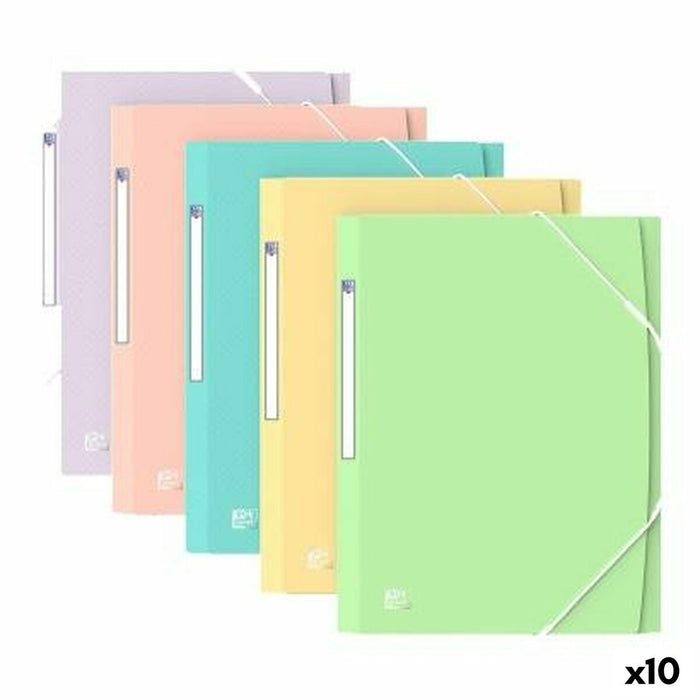 Dosar Oxford Urban Multicolor A4+ (10 Unități)