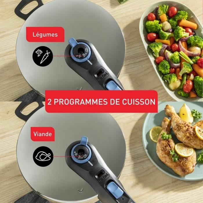 Oală sub Presiune Tefal 6 L Oțel inoxidabil