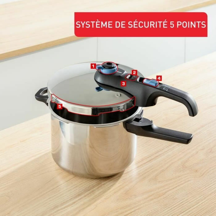Oală sub Presiune Tefal 6 L Oțel inoxidabil
