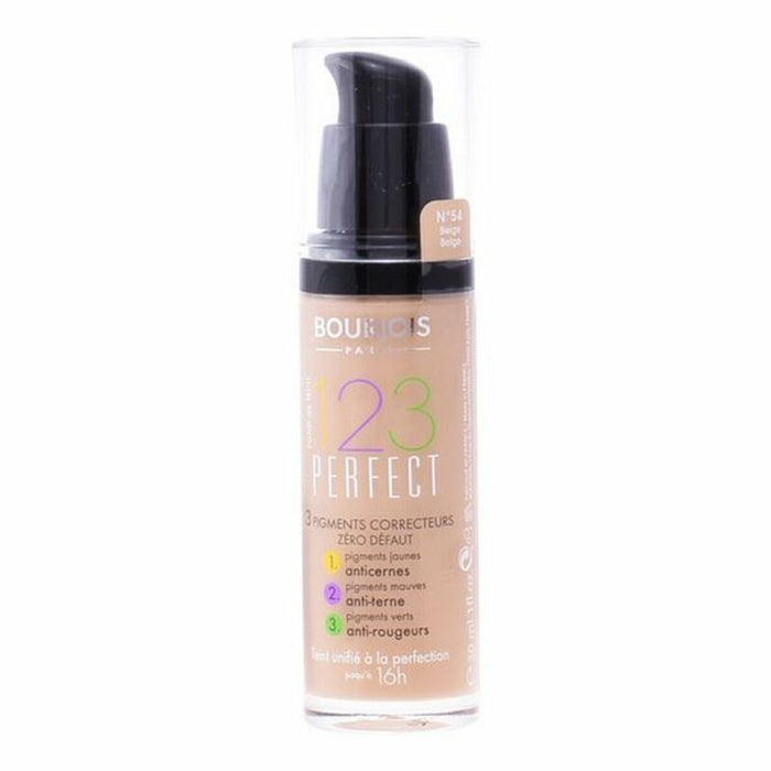Fond de Ten Fluid 123 Perfect Bourjois Spf 10 (30 ml)