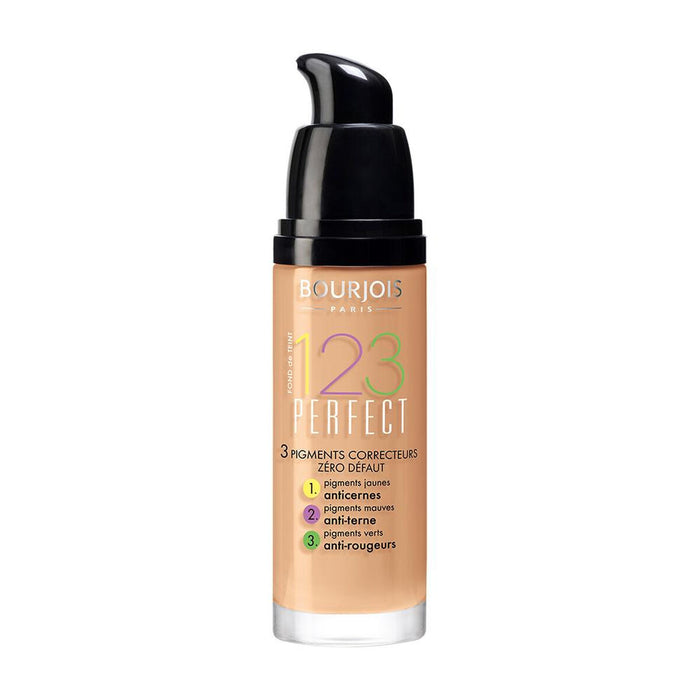 Fond de Ten Fluid Bourjois 123 Perfect Nº 55 Dark Beige Spf 10 30 ml