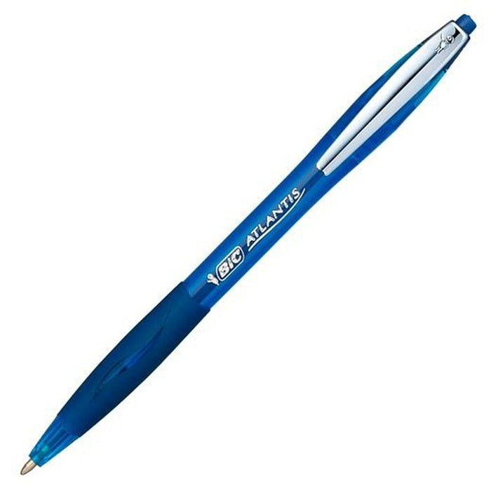 Stilou Bic Atlantis Soft 12 Unități Albastru 1 mm