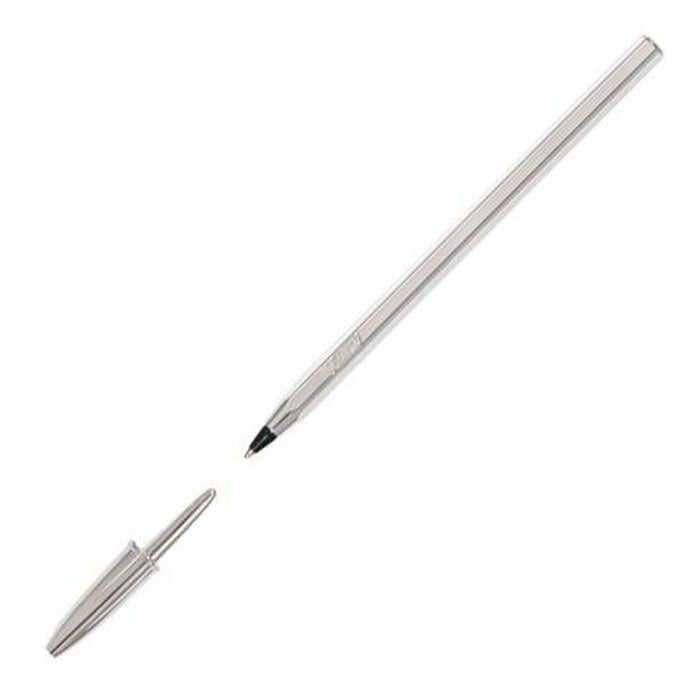 Stilou cu cerneală lichidă Bic 921339 Negru Argintiu 0,32 mm (20 Piese)