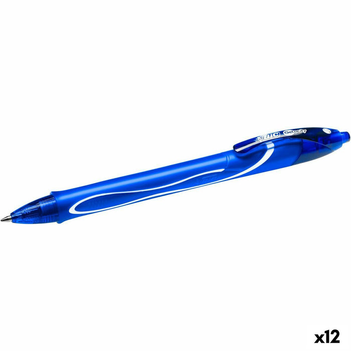 Pix cu gel Bic Gel-ocity Quick Dry Albastru 0,3 mm (12 Unități)