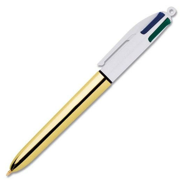 Stilou Bic Alb Auriu* (12 Piese)