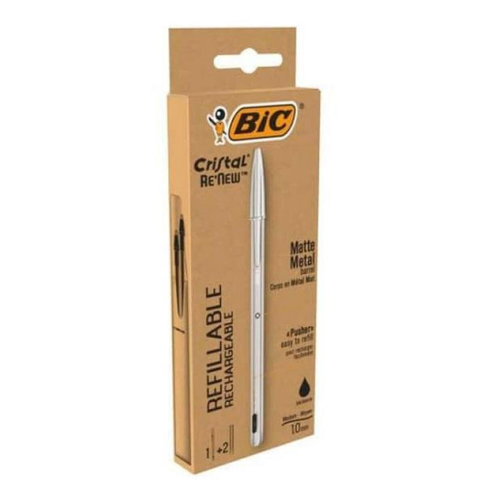 Stilou cu cerneală lichidă Bic 997201 Negru Argintiu