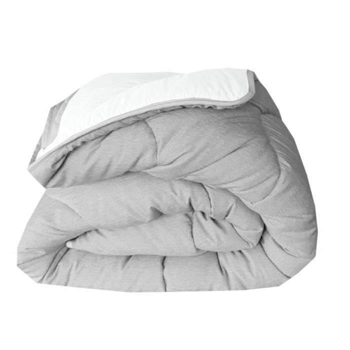 Material de umplutură nordic Abeil Pat dublu Alb Gri 240 x 260 cm