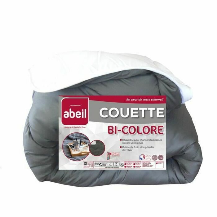 Plapumă de puf Abeil Gri Alb Alb/Gri 240 x 260 cm 350 g/m²
