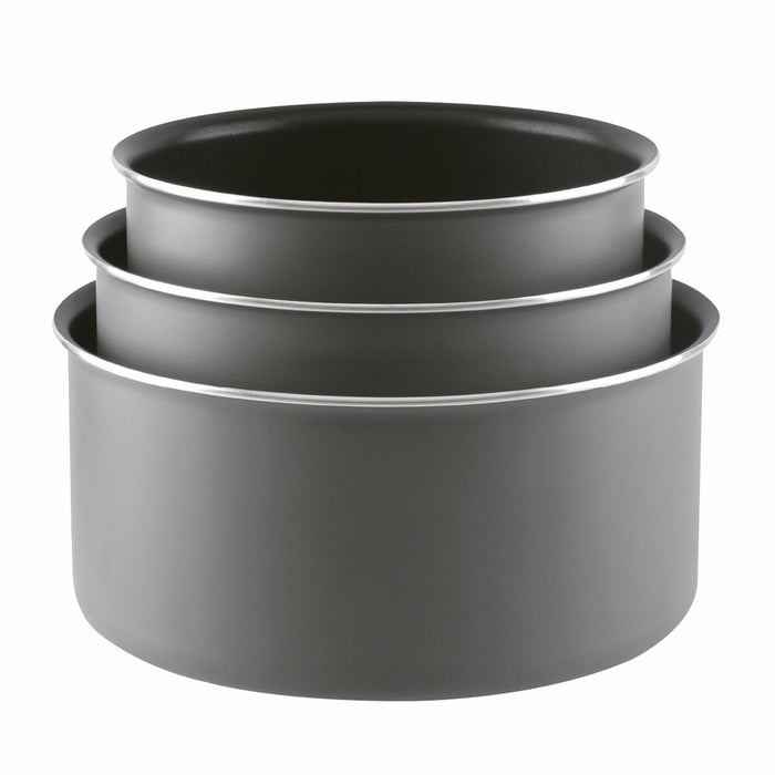 Cratițe Sitram Gri Antracit Metal Aluminiu 3 Piese Ø 18 cm Ø 20 cm Ø 16 cm