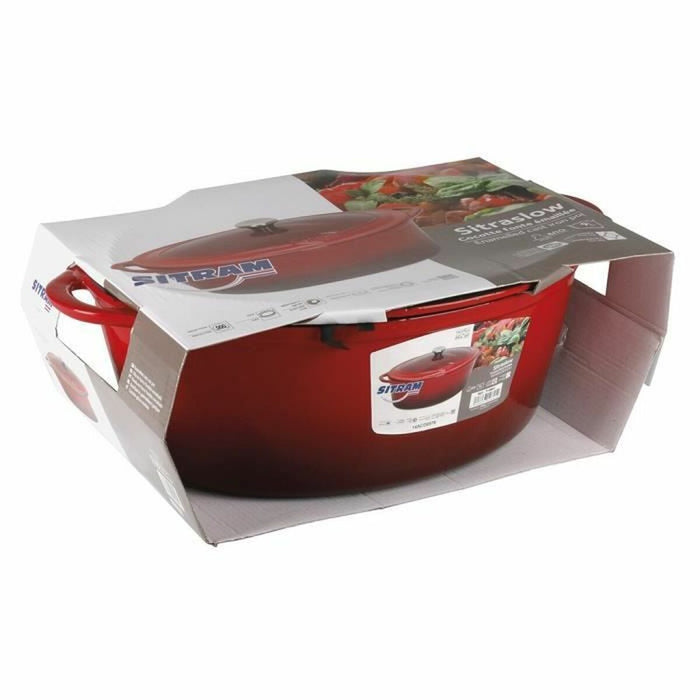 Crăticioară Sitram Rojo/Blanco Oțel emailat Ø 36 cm 9 L
