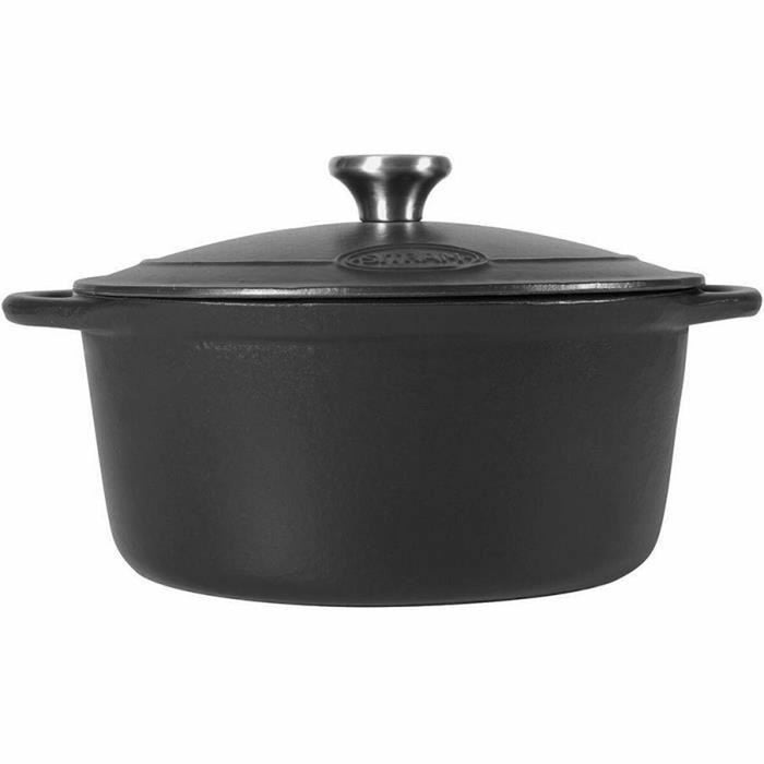 Crăticioară Sitram Ø 24 x 12 cm Negru 4 L Fier turnat