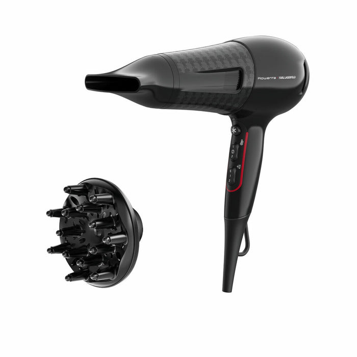 Uscător de Păr Rowenta CV591L x Karl Lagerfeld Powerline 2100W Negru Roșu/Negru 2100 W 2300 W