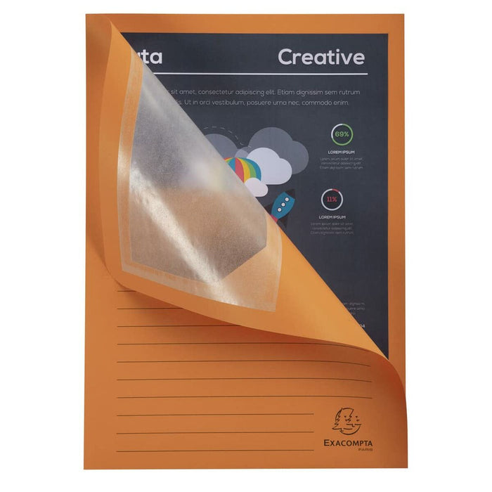 Sertar de îndosariere Exacompta Forever Fereastră transparentă A4 100 Piese