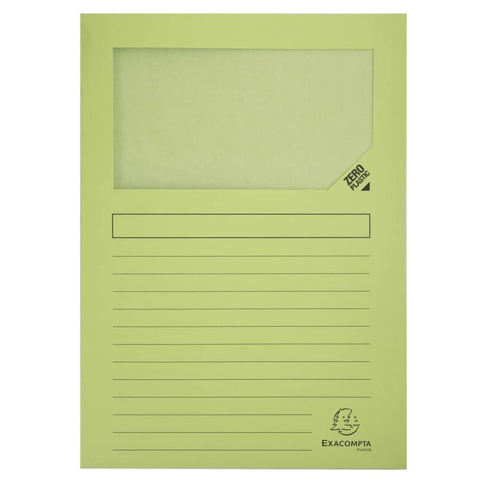 Sertar de îndosariere Exacompta Super Fereastră transparentă A4 50 Piese