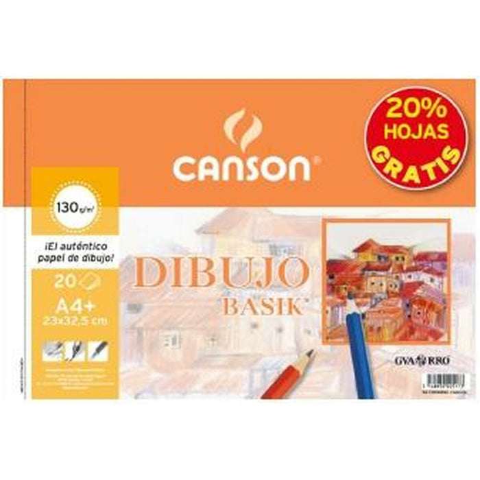 Bloc de schițe Canson Basik Micro perforat 130 g/m²