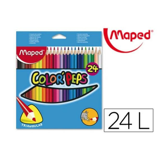 Creioane culori Maped 183224FC Multicolor 24 Piese (24 Piese)