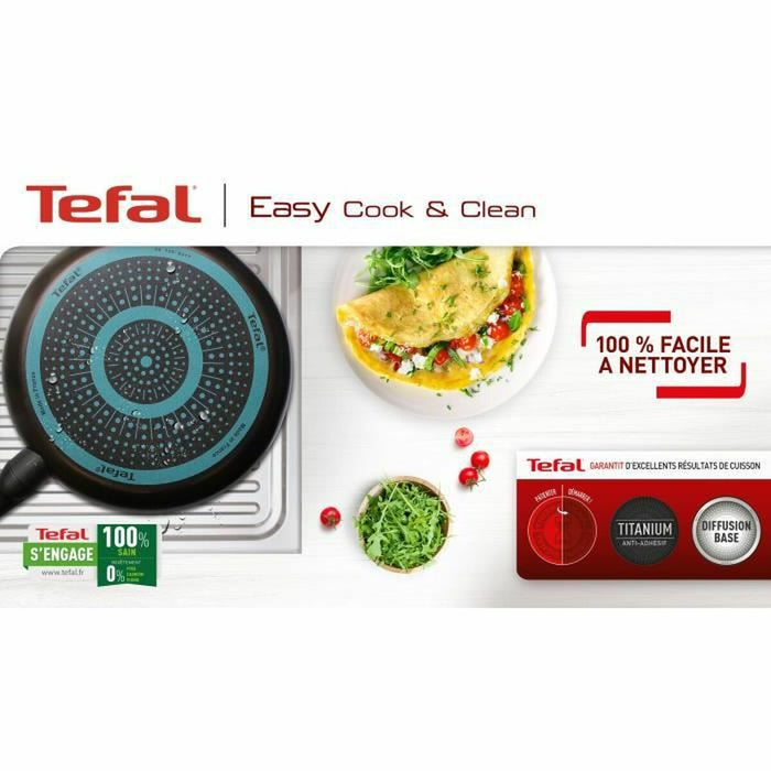 Caserolă Tefal B5544602 Negru Aluminiu 4 Piese Ø 24 cm