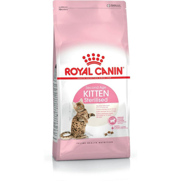Mâncare pentru pisici Royal Canin Kitten Sterilised Orez Vegetal Păsări 2 Kg