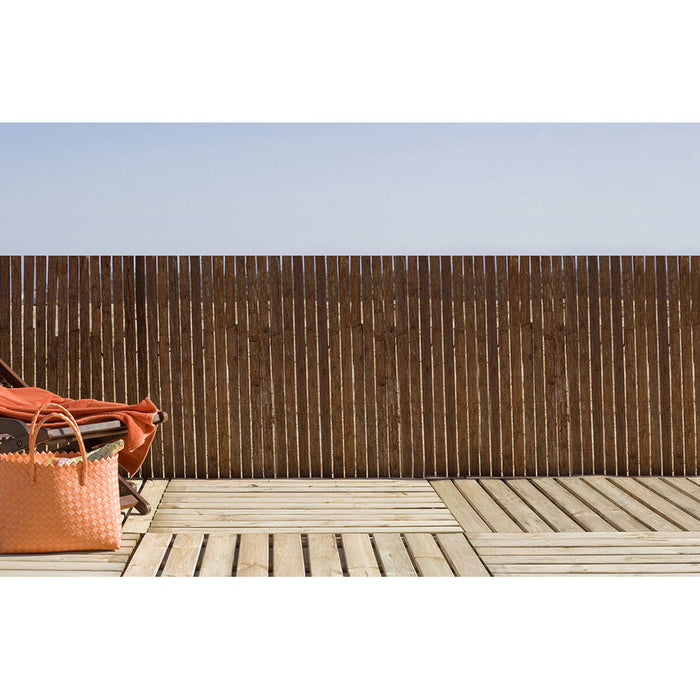 Gard Nortene Milwaukee 1,5 x 3 m Natural Pin Scoarță de copac