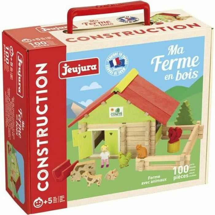 Figurine de Acțiune Jeujura Farm With Animals 100 Piese Playset