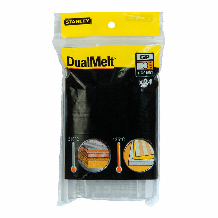 Batoane de adeziv topit la cald Stanley Dual Melt 1-GS10DT Ø 7 x 100 mm (24 Unități)