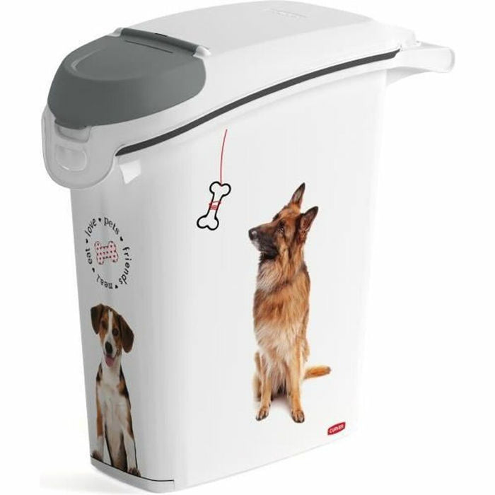 Distribuitor de mâncare pentru animale de companie Curver 241097 Alb 10 kg