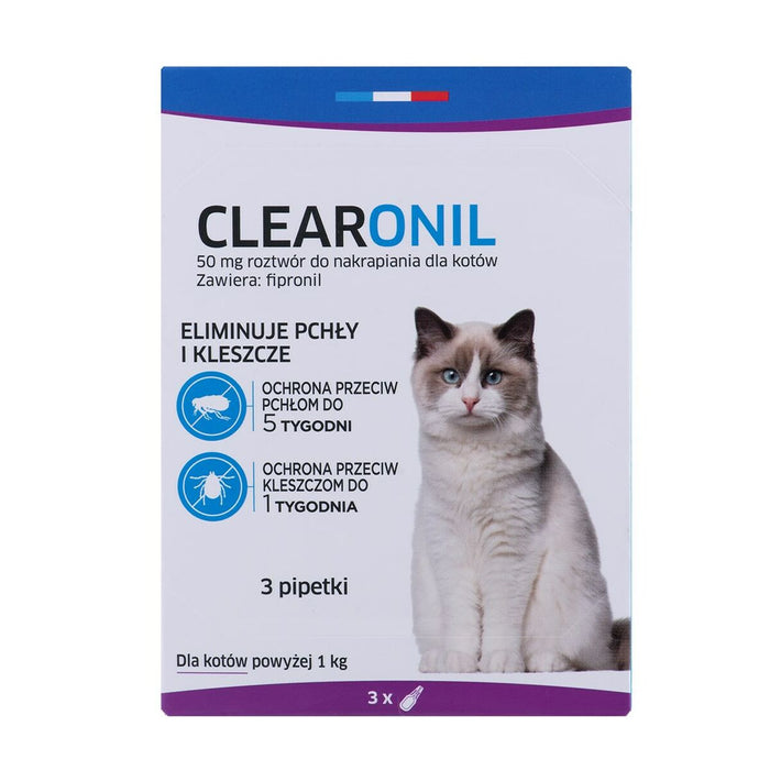 Picături Francodex Clearonil Purici și căpușe 3 x 50 mg